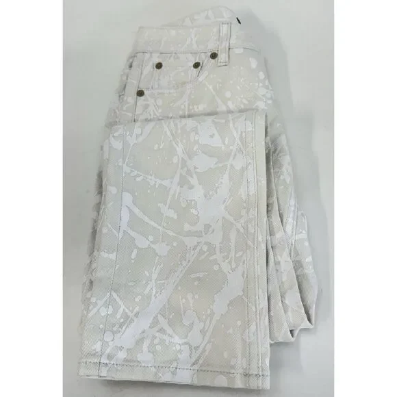 NWOT Ralph Lauren Purple Label Matchstick 160 Paint Splatter Skinny‎ Jeans $790 - Picture 13 of 15